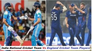 India National Cricket Team vs England Cricket Team Players