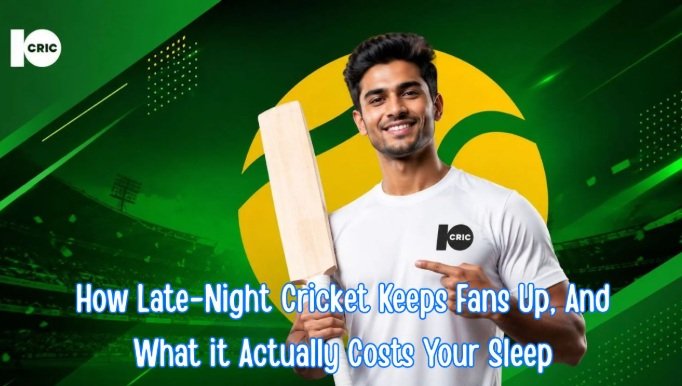 How late-night cricket keeps fans up, and what it actually costs your sleep