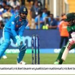 india national cricket team vs pakistan national cricket team timeline