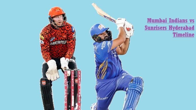 Mumbai Indians vs Sunrisers Hyderabad Timeline