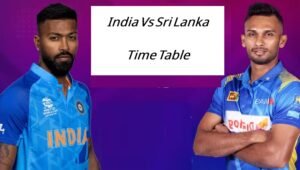 india vs sri lanka time table