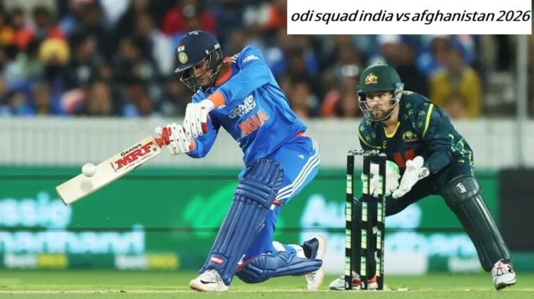 odi squad india vs afghanistan 2026